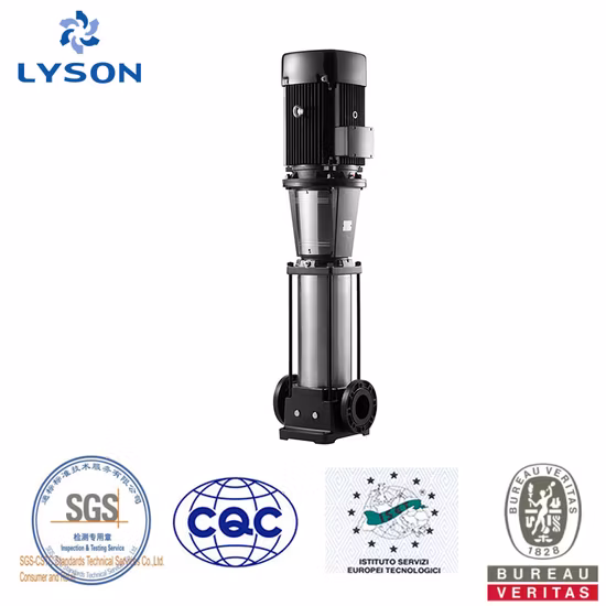 bomba de agua centrífuga multietapa vertical 50Hz/60Hz para edificios de gran altura