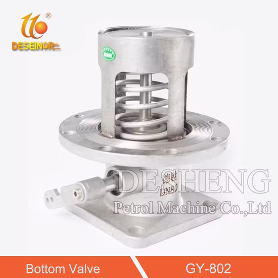 Válvula inferior neumática de aluminio Válvula de pie de emergencia